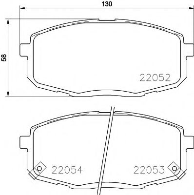 MDB3727 set placute frana,frana disc MINTEX 