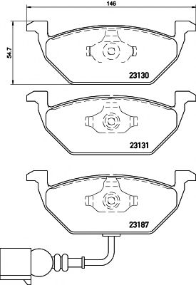 MDK0151 Set frana, frana disc MINTEX 