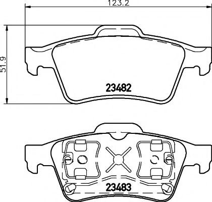MDK0199 Set frana, frana disc MINTEX 