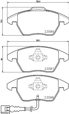 MDK0220 Set frana, frana disc MINTEX 