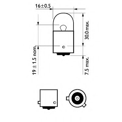 12093NACP Bec, semnalizator PHILIPS 