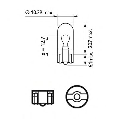 13961B2 Bec, semnalizator PHILIPS 