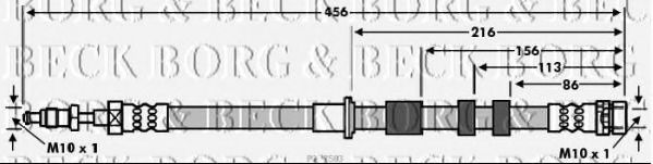 BBH7583 Furtun frana BORG & BECK 