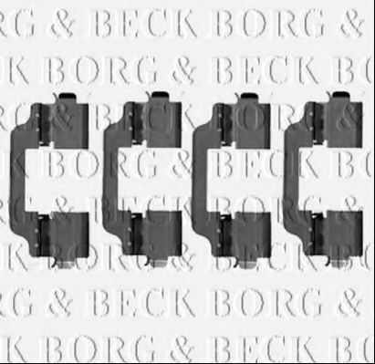 BBK1539 Set accesorii, placute frana BORG & BECK 