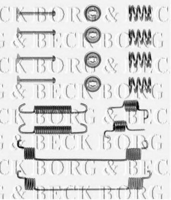 BBK6048 Set accesorii, placute frana BORG & BECK 