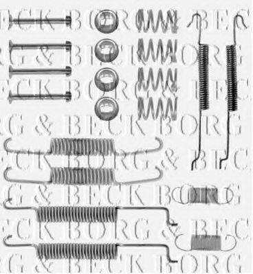 BBK6099 Set accesorii, placute frana BORG & BECK 