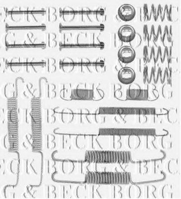 BBK6121 Set accesorii, placute frana BORG & BECK 