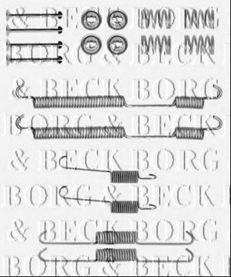 BBK6146 Set accesorii, placute frana BORG & BECK 