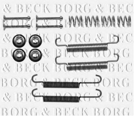 BBK6320 Set accesorii, placute frana BORG & BECK 