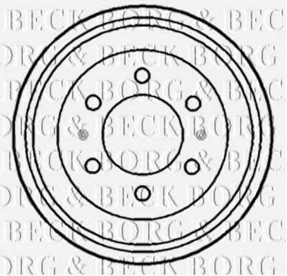 BBR7102 Tambur frana BORG & BECK 