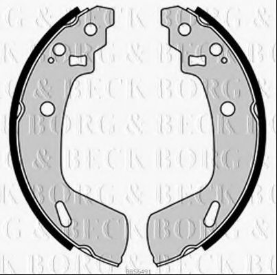 BBS6491 Set saboti frana BORG & BECK 