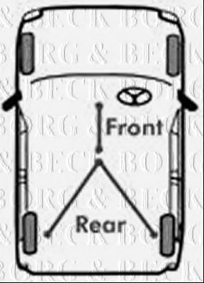 BKB2917 Cablu, frana de parcare BORG & BECK 
