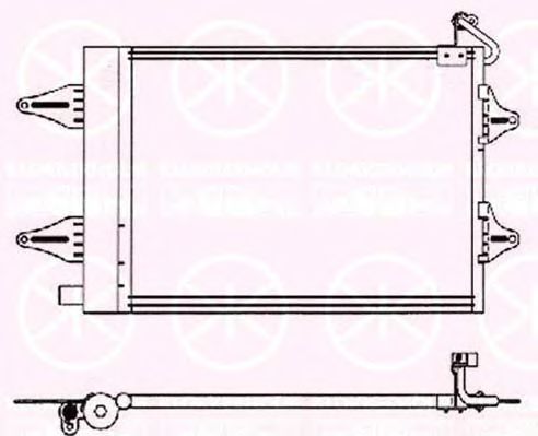 7514305007 Condensator, climatizare KLOKKERHOLM 