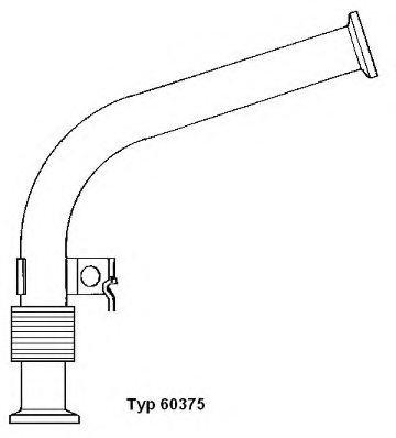 60375D Conducta tubulara, Supapa-AGR WAHLER 
