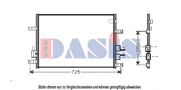 012004N Condensator, climatizare AKS DASIS 