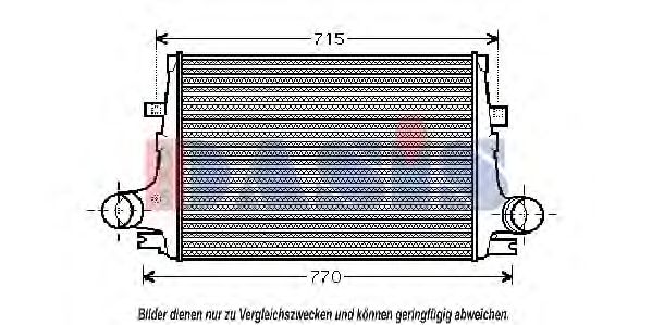 017002N Intercooler, compresor AKS DASIS 