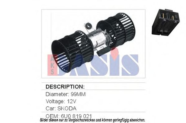 048017N Ventilator, habitaclu AKS DASIS 