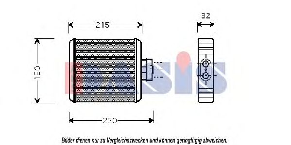 049006N Schimbator caldura, incalzire habitaclu AKS DASIS 