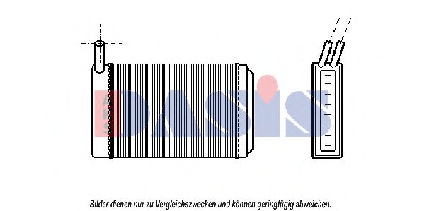 049020N Schimbator caldura, incalzire habitaclu AKS DASIS 