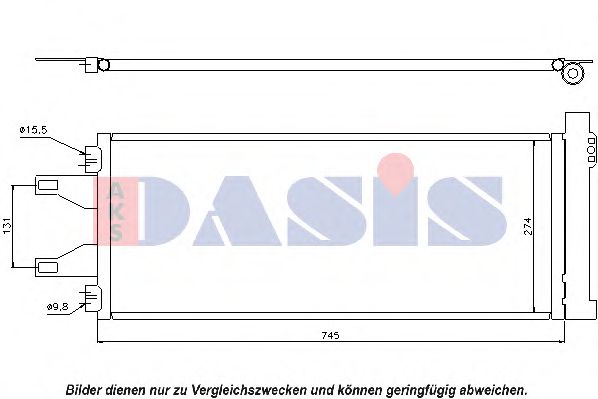 062009N Condensator, climatizare AKS DASIS 