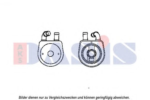 066001N Radiator ulei, ulei motor AKS DASIS 
