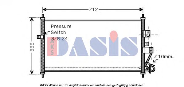 072023N Condensator, climatizare AKS DASIS 