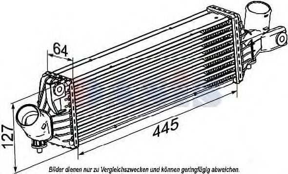 077004N Intercooler, compresor AKS DASIS 