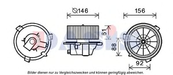 088022N Ventilator, habitaclu AKS DASIS 