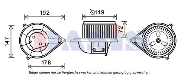 088098N Ventilator, habitaclu AKS DASIS 