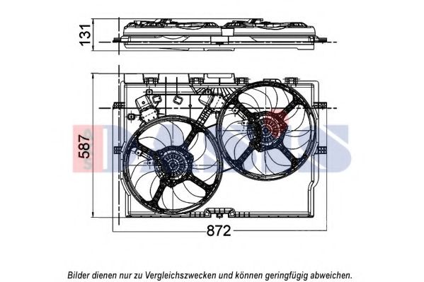 088118N Ventilator, radiator AKS DASIS 