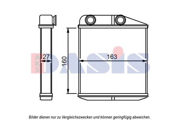 089019N Schimbator caldura, incalzire habitaclu AKS DASIS 