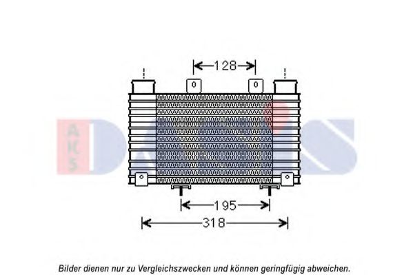 117004N Intercooler, compresor AKS DASIS 