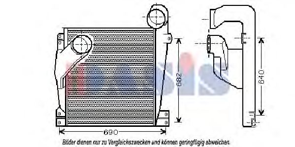 137120T Intercooler, compresor AKS DASIS 