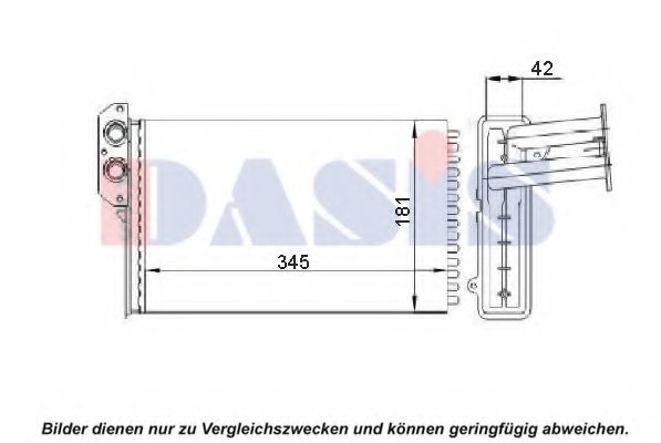 139011N Schimbator caldura, incalzire habitaclu AKS DASIS 