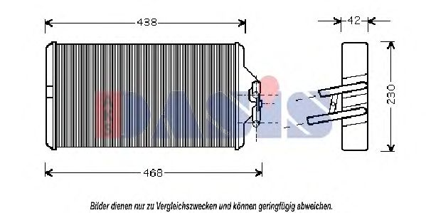 139530N Schimbator caldura, incalzire habitaclu AKS DASIS 