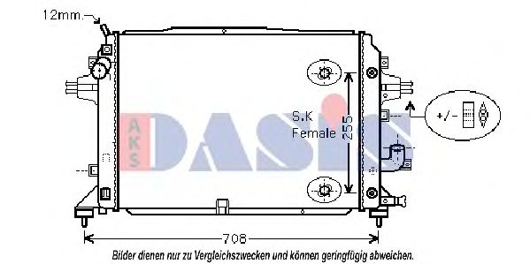 150024N Radiator, racire motor AKS DASIS 