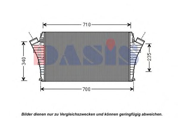 157001N Intercooler, compresor AKS DASIS 