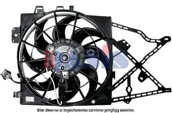 158032N Ventilator, radiator AKS DASIS 
