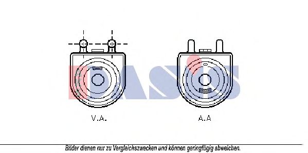 166000N Radiator ulei, ulei motor AKS DASIS 