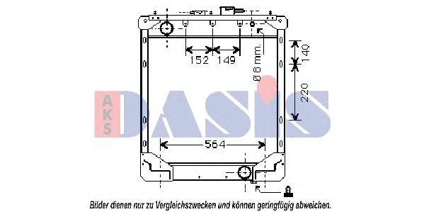 260910T Radiator, racire motor AKS DASIS 