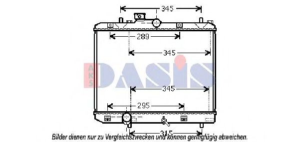 320048N Radiator, racire motor AKS DASIS 