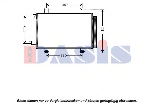 322022N Condensator, climatizare AKS DASIS 
