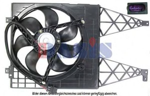 488004N Ventilator, radiator AKS DASIS 