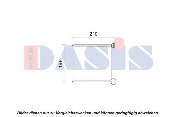 489011N Schimbator caldura, incalzire habitaclu AKS DASIS 