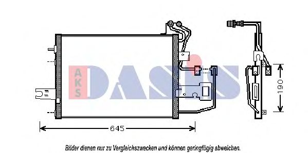 492002N Condensator, climatizare AKS DASIS 