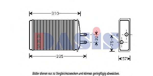 499000N Schimbator caldura, incalzire habitaclu AKS DASIS 