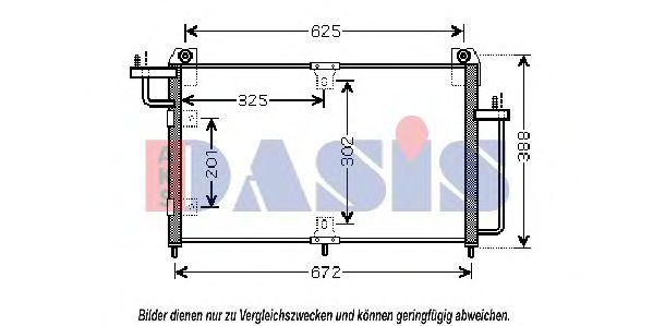510064N Condensator, climatizare AKS DASIS 