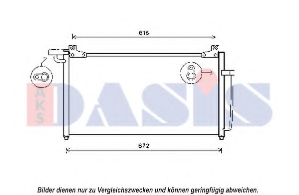 512069N Condensator, climatizare AKS DASIS 