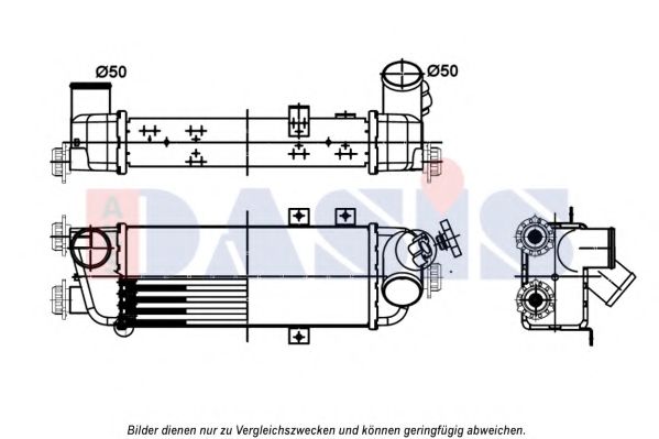 517012N Intercooler, compresor AKS DASIS 