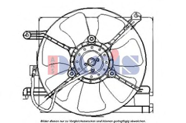 518005N Ventilator, radiator AKS DASIS 